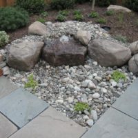 131 Water Bubbler Adds Calm to a Flagstone Patio