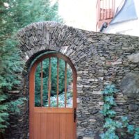 369 Stone Arched Doorway and Wall