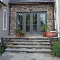 41 Wide Stone and Flagstone Steps and Landing