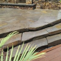 466 Colonial Steppers to PA Irregular Flagstone Patio