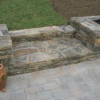 478 Deep Stone Steps and Low Stone Retaining Walls