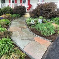 555 Salvaged and Re-Set Flagstone Walkway