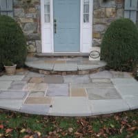 Renovated Front Flagstone Step and Landing