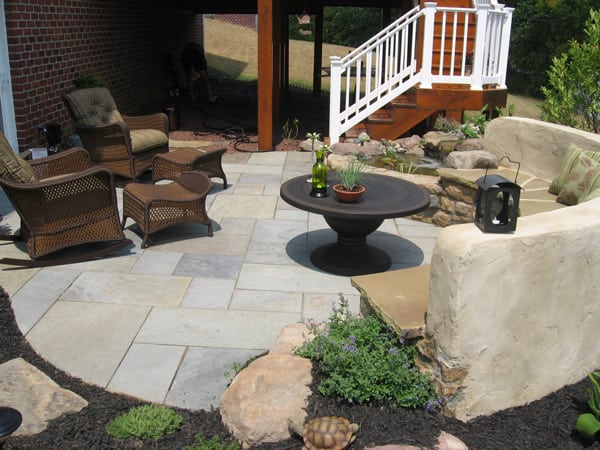 before & after pictures stone patio