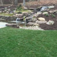 Back Yard Waterfall and Stepping Boulders