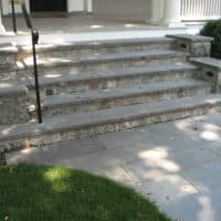 Granite and Flagstone Steps for Historic Home