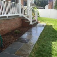 Kirkwood After Stone Patio and Walkway Landscape Design Near Ellicott City MD