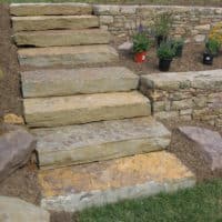 Oakmont Stone Steppers Access to Upper Yard