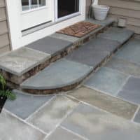 New Stone Steps and Flagstone Patio