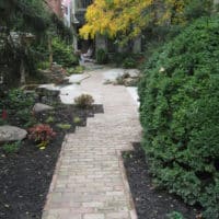 Staggered Brick Walkway