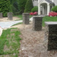 Stacked Stone Columns