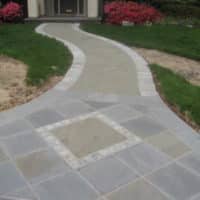 Curving Flagstone Walkway