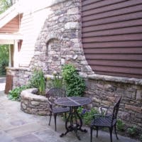 113 Exterior Stone Veneer and Entry Water Feature