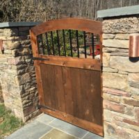 Stone Columns to Rear Yard