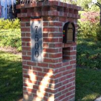 228 Brick Mailbox Entry Column