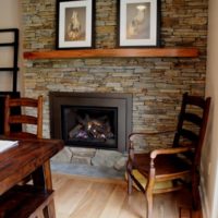 246 Fireplace Renovated with Baltimore Wallstone Laid in Semi Dry Stack Style