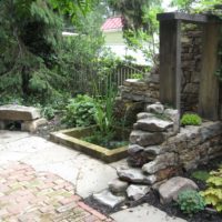 389 Stone and Salvaged Timber Relic Wall