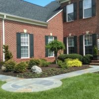 410 Flagstone Front Entry with Circular Landing