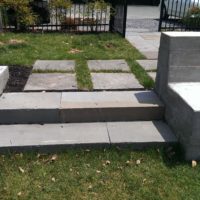 467 Urban Concrete Retaining Walls and Stone Steps