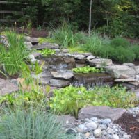 498 Waterfall Built Into Hillside