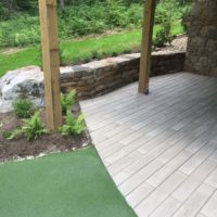 582 Techo-Bloc Borealis Patio and Stone Retaining Wall