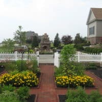 Brick Walkways in Potager Garden