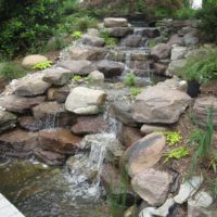 Steep Hillside Waterfall