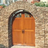 Stone Archway with Wooden Gate