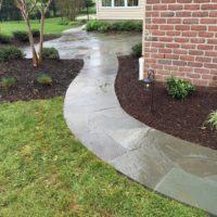 Flagstone Path Through Side Yard 2