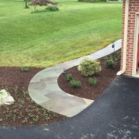 Flagstone Path Through Side Yard 3