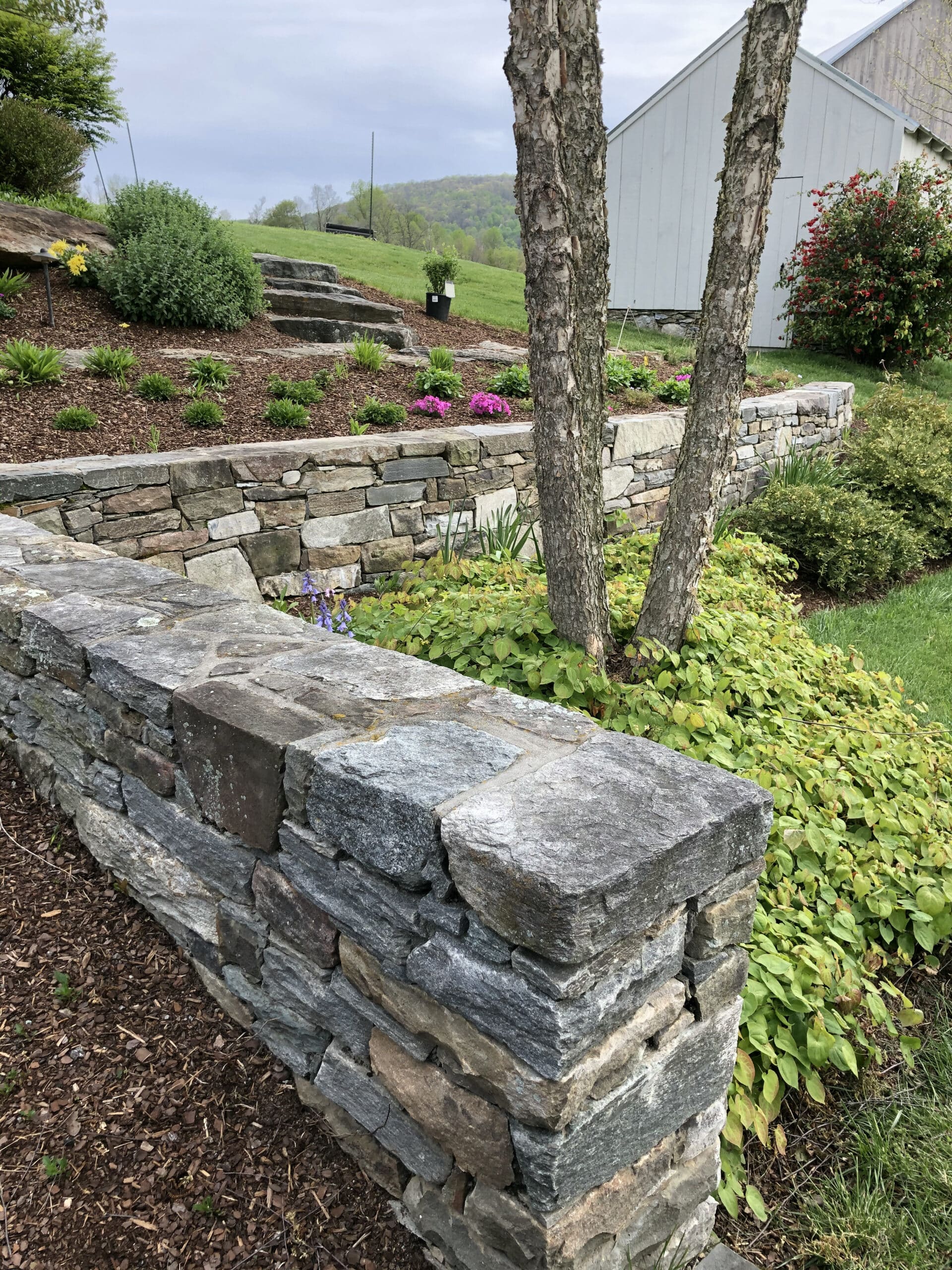 Stone Retaining Wall