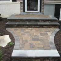 Renovated Front Paver Landing and Walkway