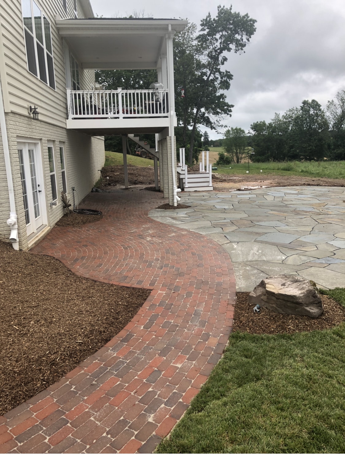 Brick and Flagstone Patios