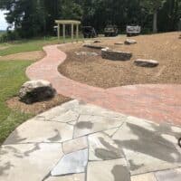 Brick and Flagstone Patios