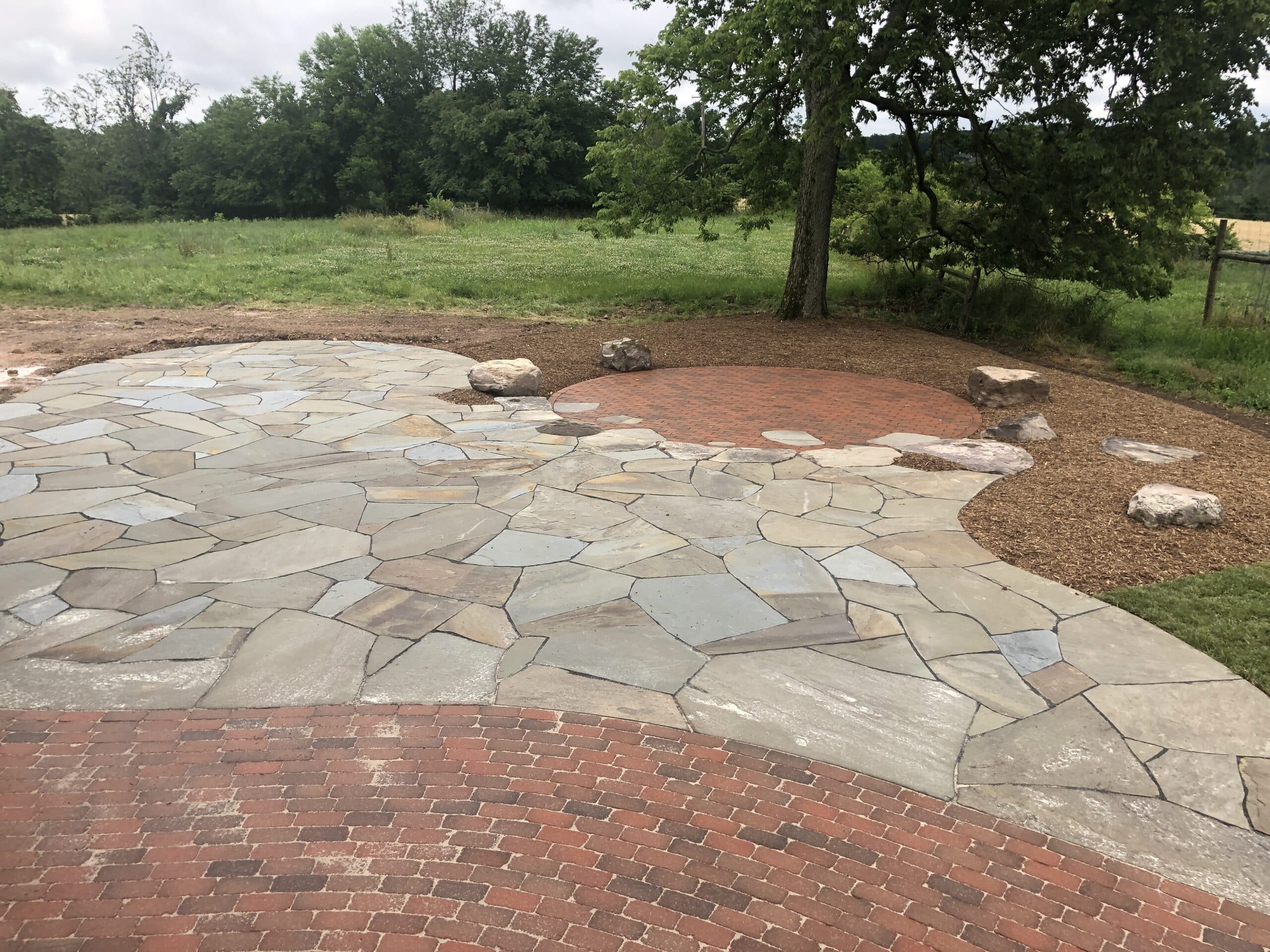 Brick and Flagstone Patios