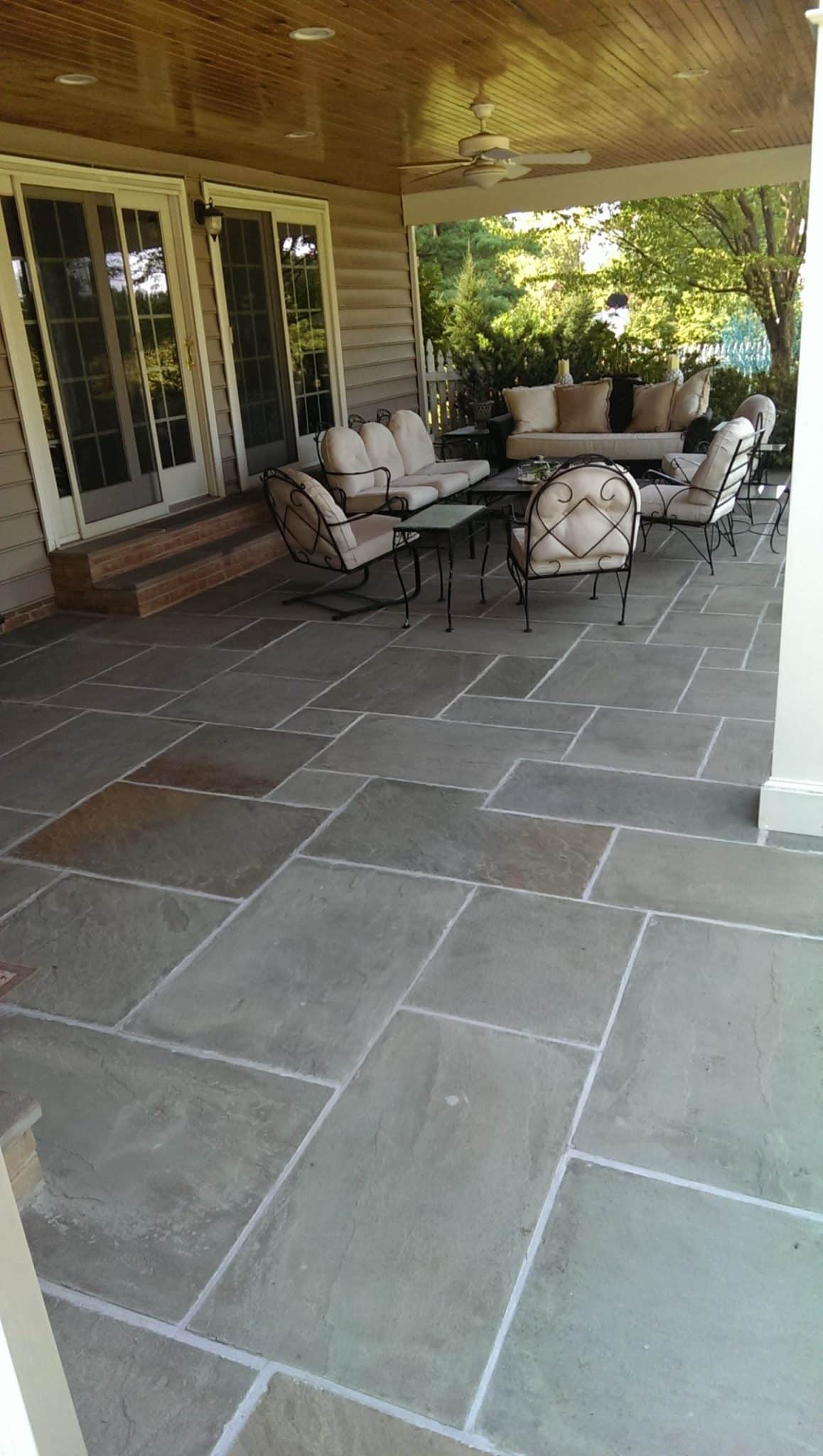 Covered Flagstone Patio
