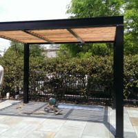 Steel and Cedar Pergola