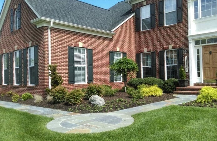 Outdoor Stone Patio and Walkway After- Leesburg VA and Bethesda MD Areas