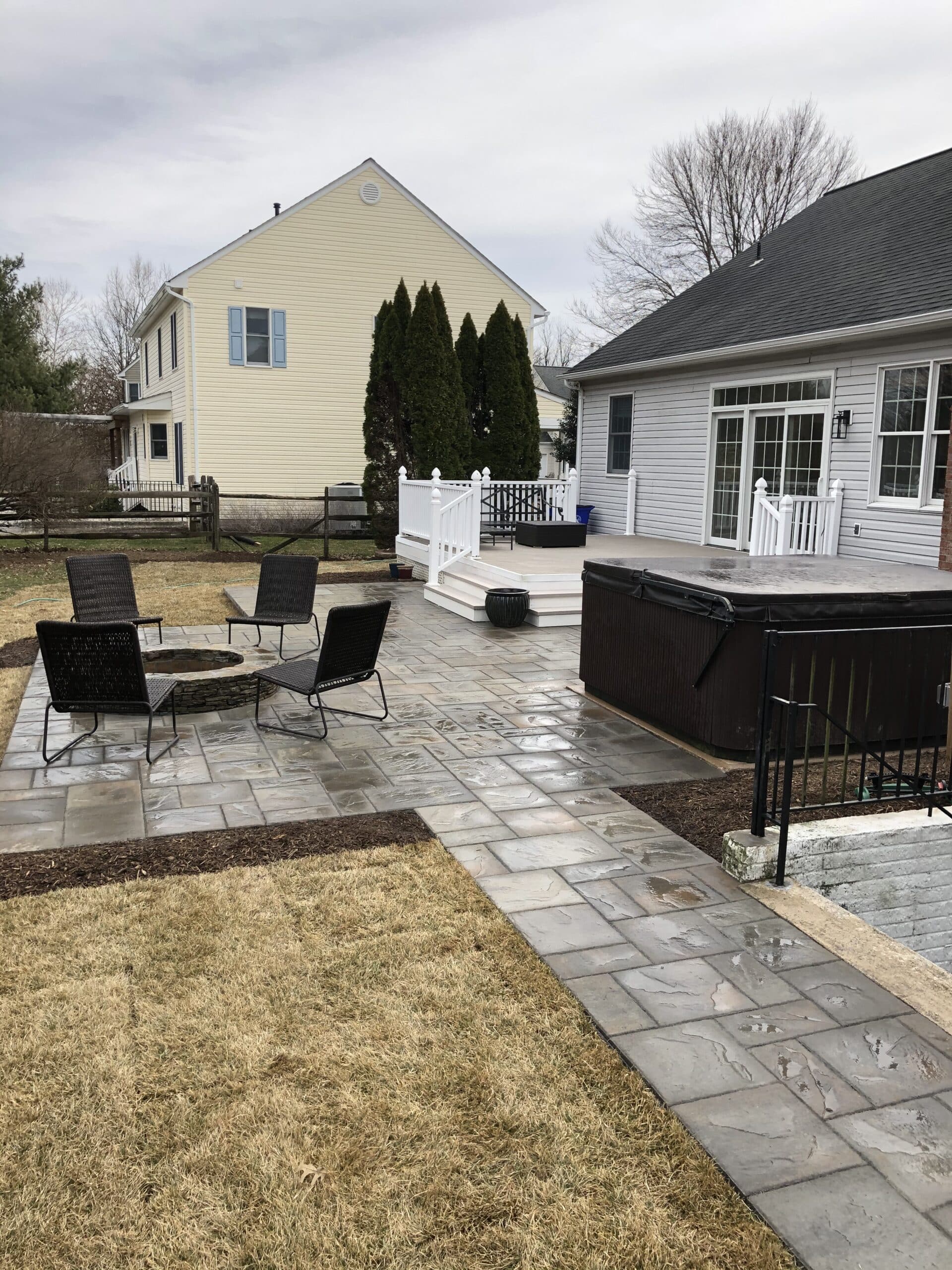 Belgard Lafitt Rustic Slab Paver Patio