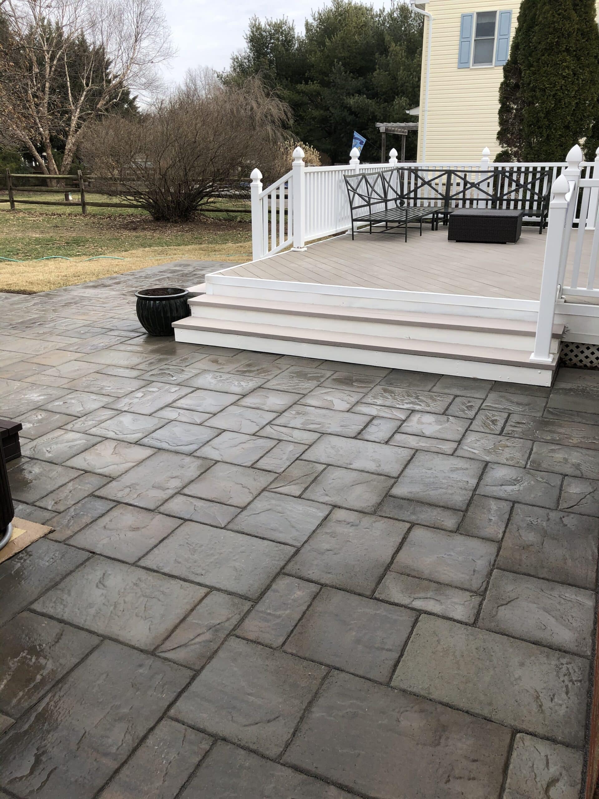 Belgard Lafitt Rustic Slab Paver Patio