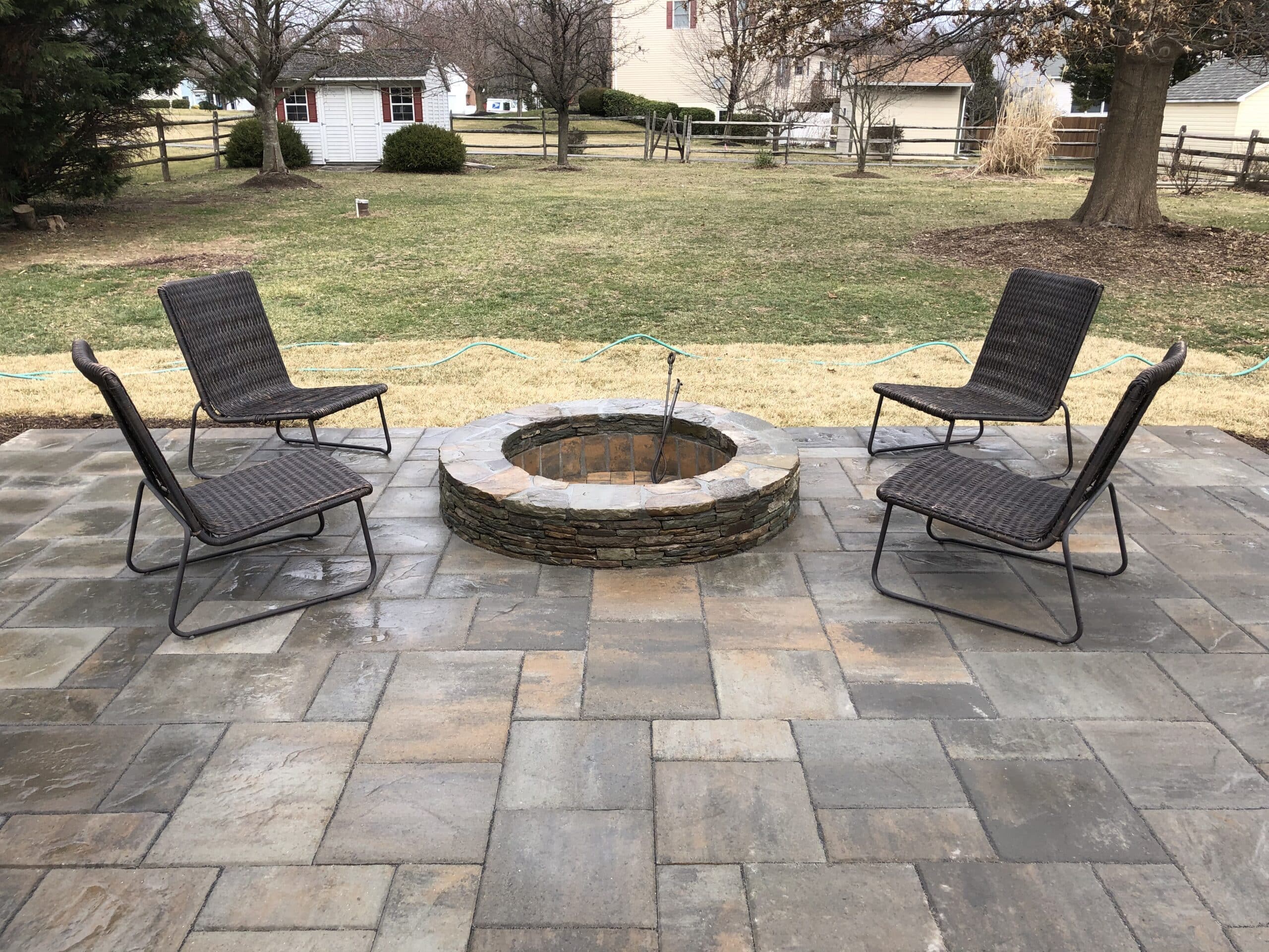 PA Weathered Wall Stone Firepit