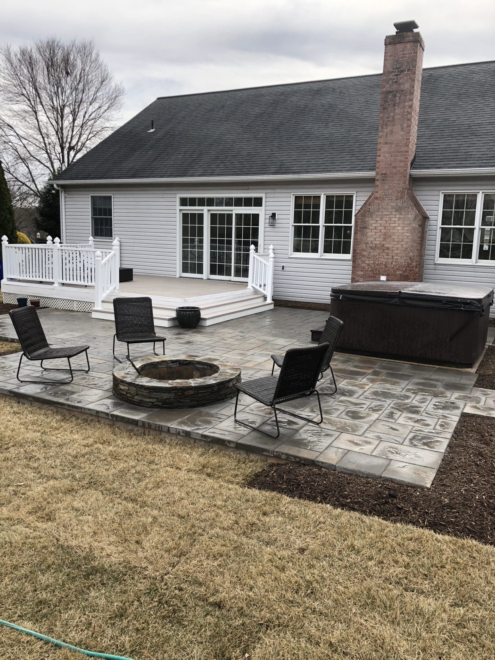 Belgard Lafitt Rustic Slab Paver Patio