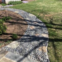 Swirling Mexican Stone Walkway